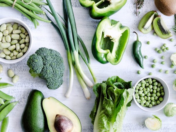Assorted collection of green vegetables