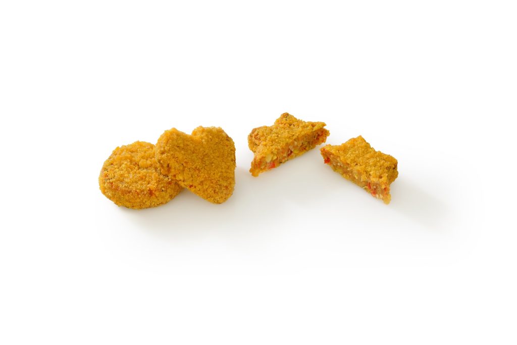 Schouten specialist in plant-based products:  drie vormen Groentebites
