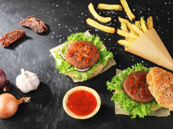 Specialist in the development of vegan and plant-based products: Vegan Marinated Burger