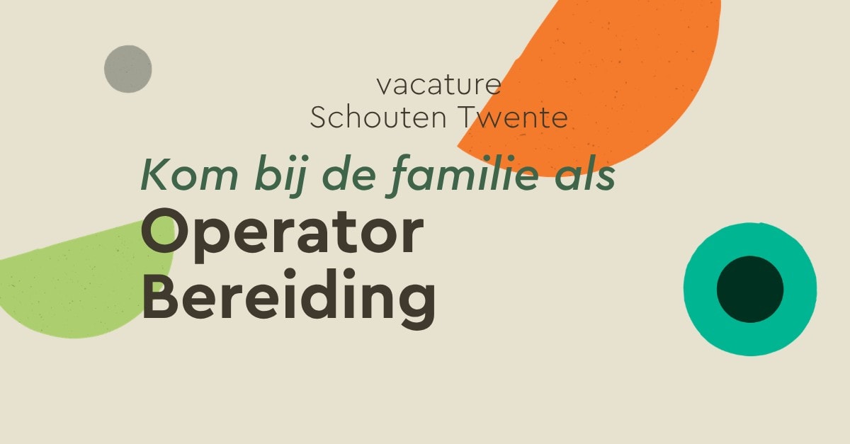 Vacature Operator Bereiding