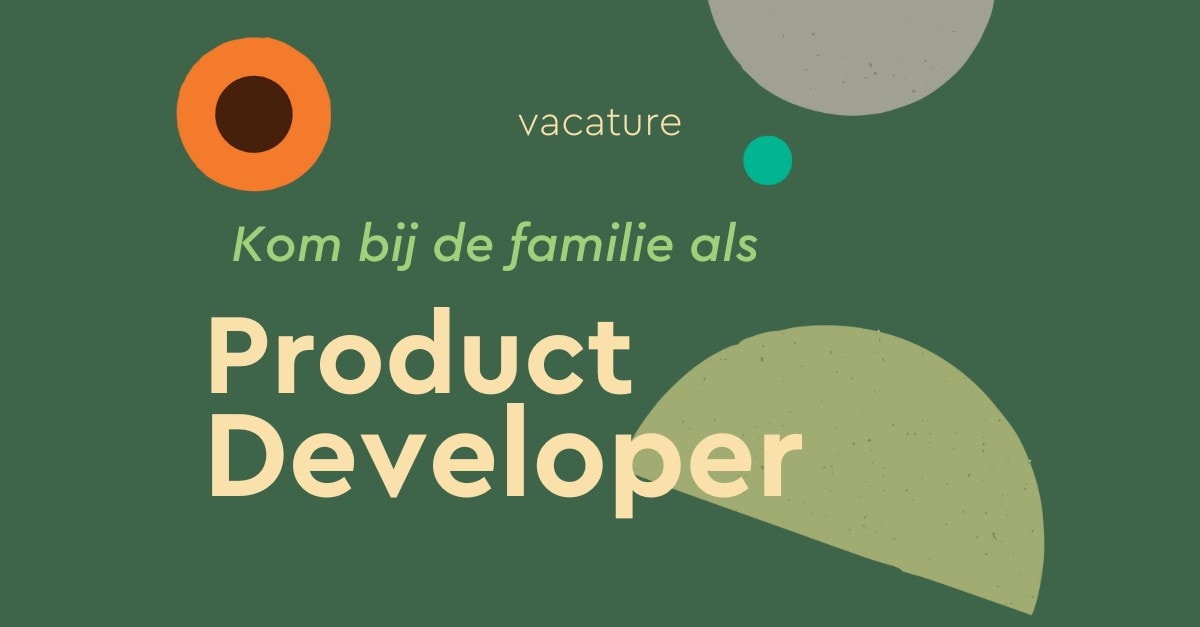 Vacature Product Developer -website