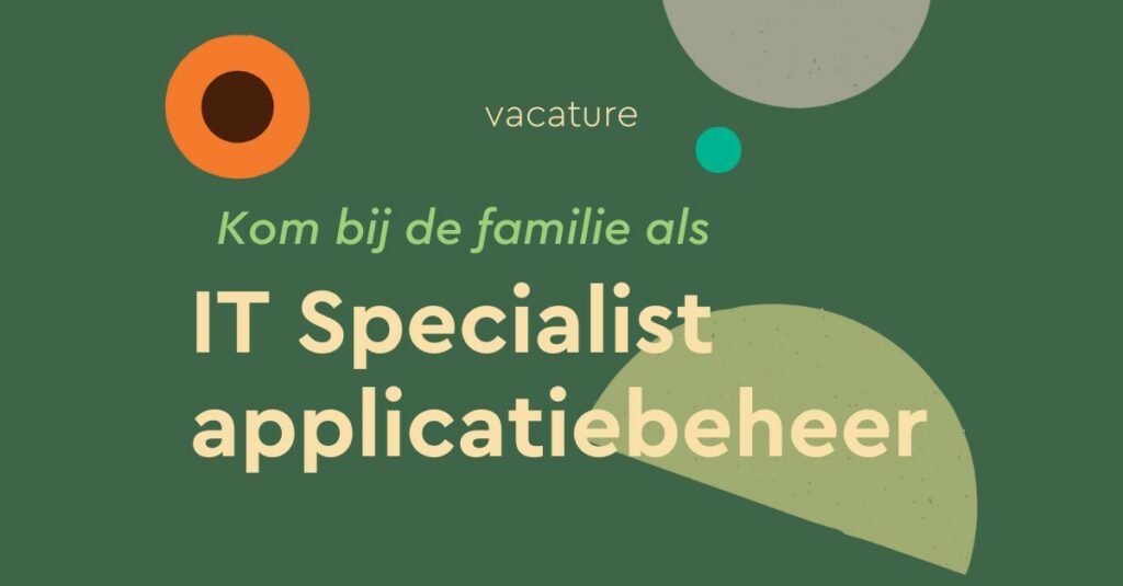 Vacature - IT Specialist applicatiebeheer - website