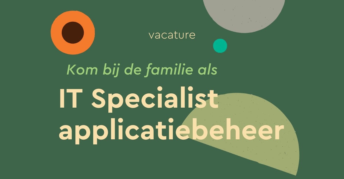 Vacature - IT Specialist applicatiebeheer - website