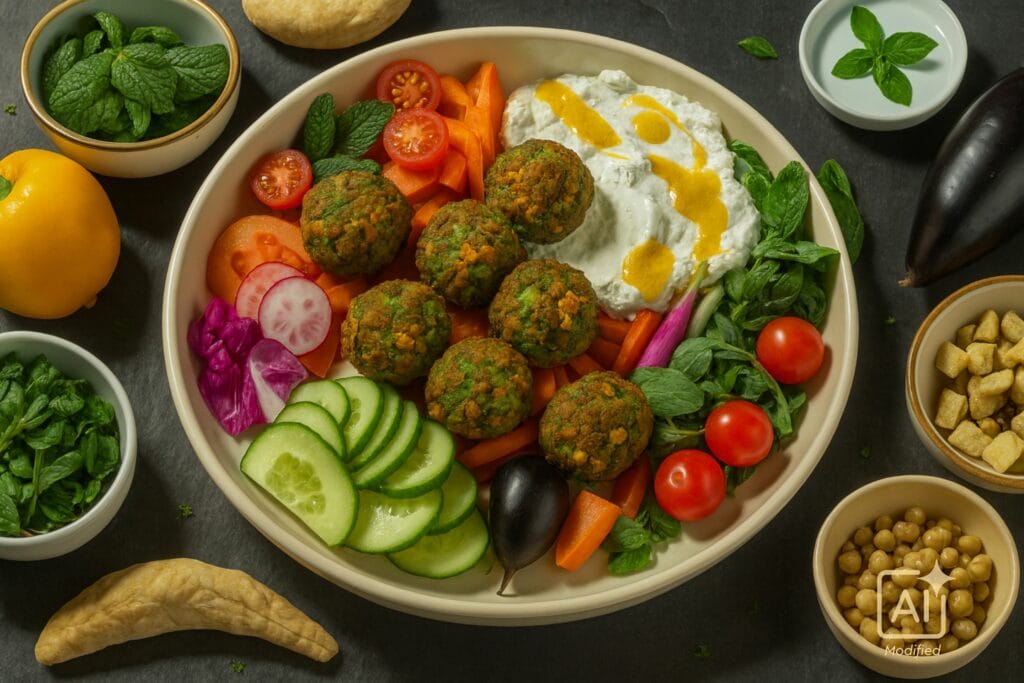 Bowl met Falafel Groene Erwt & Munt van Schouten Europe, te zien op PLMA 2026