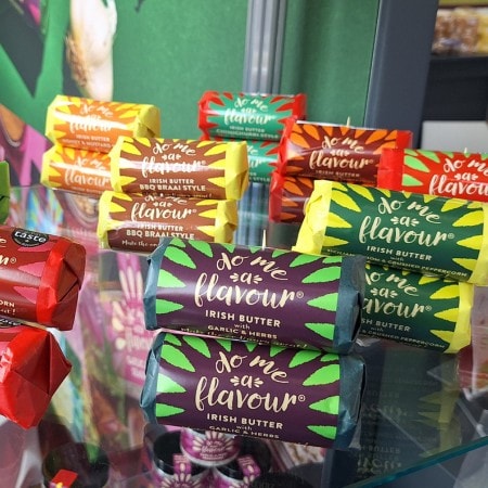 Flavoured Irish butter with bold flavours for more eating experience.
