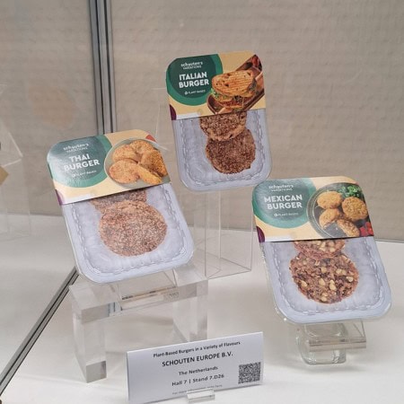 Schouten world-inspired burgers with international flavours at the New Product Expo.