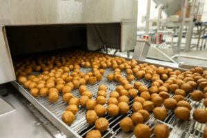 Productie vegan- vega balletjes Schouten Twente